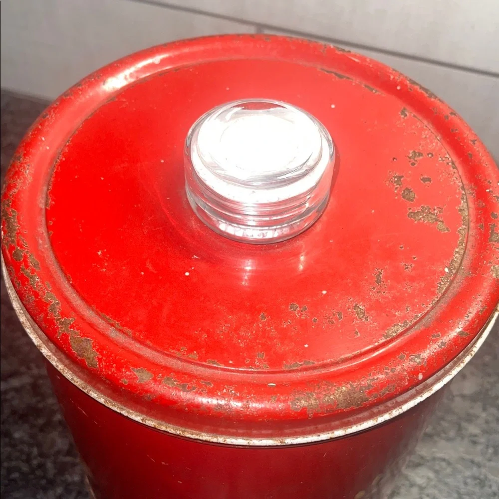 Blue Magic Krispy Can Airtight Food Storage Lid 1950’s